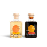 Brightland front view of both bottles showing elegant packaging and pour benefit