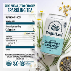 BrightLeaf can top open with visible carbonation for easy serving and fresh aroma release