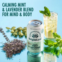 BrightLeaf mint and lavender botanicals array highlighting organic ingredients