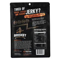 Generic Brisket Chips Co close-up of crispy texture highlighting satisfying crunch