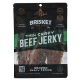 Brisket Chips Co. front packaging showing 2.5oz bag and nutrition benefits