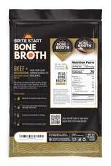 Brite Start close-up of broth texture highlighting mushrooms and rich collagen