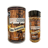 Britscookin front packaging showing both Cajun and Garlic & Herb jars and convenience
