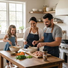 Britscookin seasoning on grilled chicken adding savory flavor and visual appeal