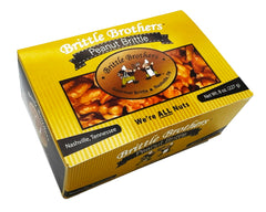 Brittle Brothers front box showing 8 oz gourmet packaging and gift appeal