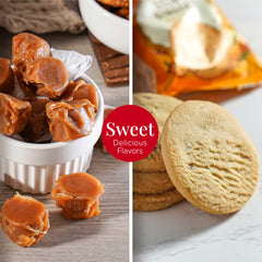 Broadway Basketeers gourmet popcorn bag detail showing sealed freshness and enjoyable texture