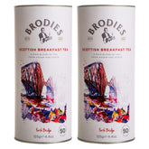 Brodies Estd 1867 front canister showing label and 50-count benefit