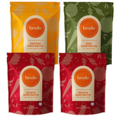 Brodo front packaging of classic variety pack showing convenience and organic quality