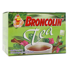 Broncolin brewed cup steaming with aroma, warm comforting beverage