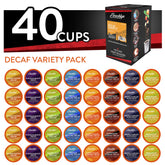 brooklyn beans front packaging showing 40-count decaf variety pack and convenience