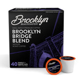 Brooklyn Beans front packaging showing 40-count pod box and bold branding benefit convenience
