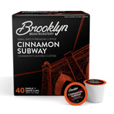Brooklyn Beans front packaging showing cinnamon flavor and count benefit