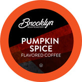 Brooklyn Beans front packaging showing flavorful pumpkin spice pods and benefits