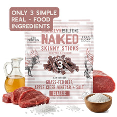 Brooklyn Biltong ingredients label displaying simple five-ingredient clean profile