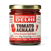 Brooklyn Delhi front jar showing label and serving suggestion benefit adds flavor