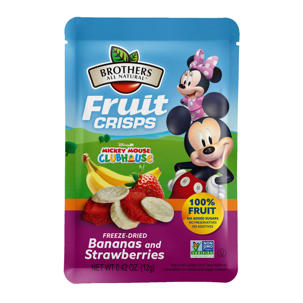 Brothers-ALL-Natural front packaging showing Disney design and single-serve benefit