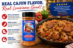 grilled chicken coated with Bruce Mitchell seasoning delivering caramelized crust