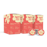 BRUVI Poppy Hill front packaging showing 60 pods and branding benefits