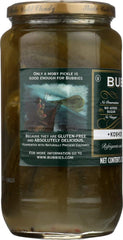 Bubbies cloudy brine closeup highlighting natural fermentation and tang