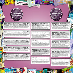 Bubsooboo's Wild Snacks packaging labels detail showing ingredient transparency