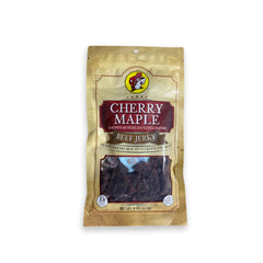 Buc-ee's front packaging showing smoked cherry maple flavor and resealable bag benefit