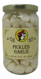 Buc-ee's jar front view showing resealable lid and ready-to-use garlic convenience