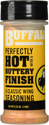 Buffalo Wild Wings front packaging showing shaker jar and flavor label, boosts grilling convenience