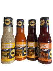 Buffalo Wild Wings front packaging showing all four 12 oz bottles and clear labels for variety