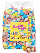 Buha Sweets front packaging showing 2 lb bulk robin eggs, convenient for parties
