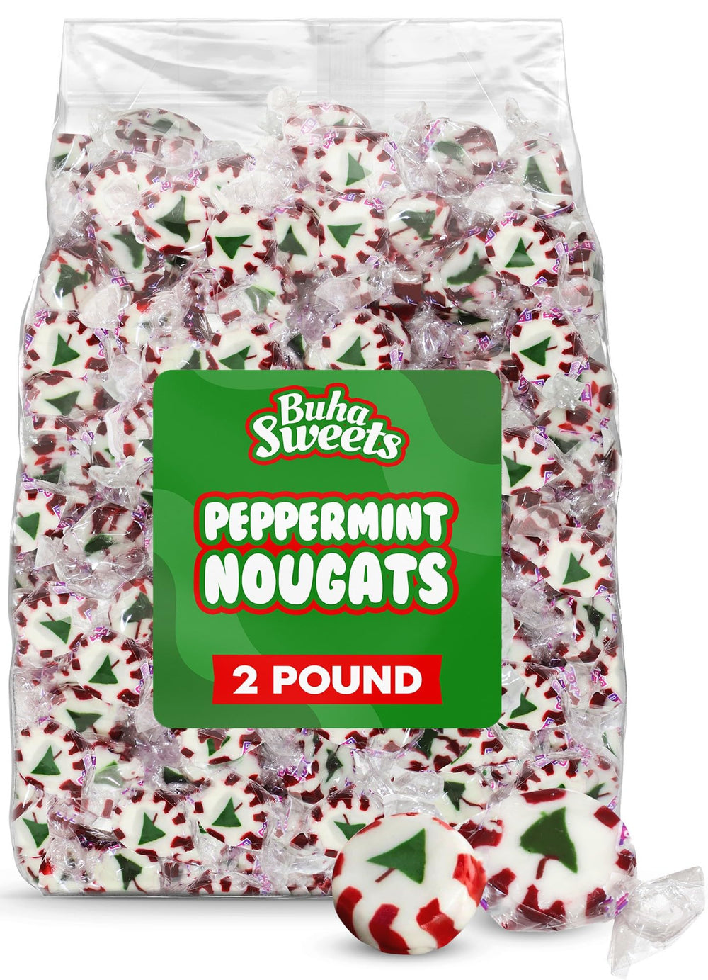 Buha Sweets front packaging showing 2 lb bag and festive design, great for parties