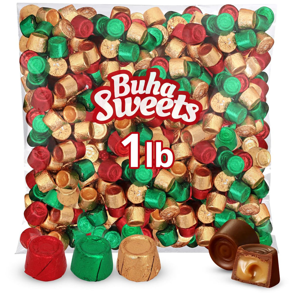 Buha Sweets front packaging showing 1lb bulk and festive appeal