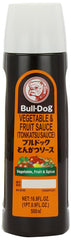Bull-Dog bottle front view showing label and size, highlighting convenient use