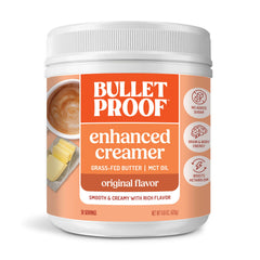 Bulletproof creamer front packaging shows product and benefits