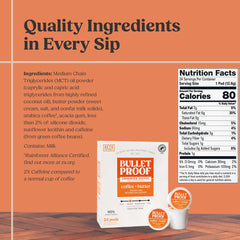 Bulletproof single-serve pod top close-up highlighting capsule design and ease