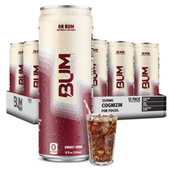 Bum Energy front packaging showing crisp can design and branding for a clean boost