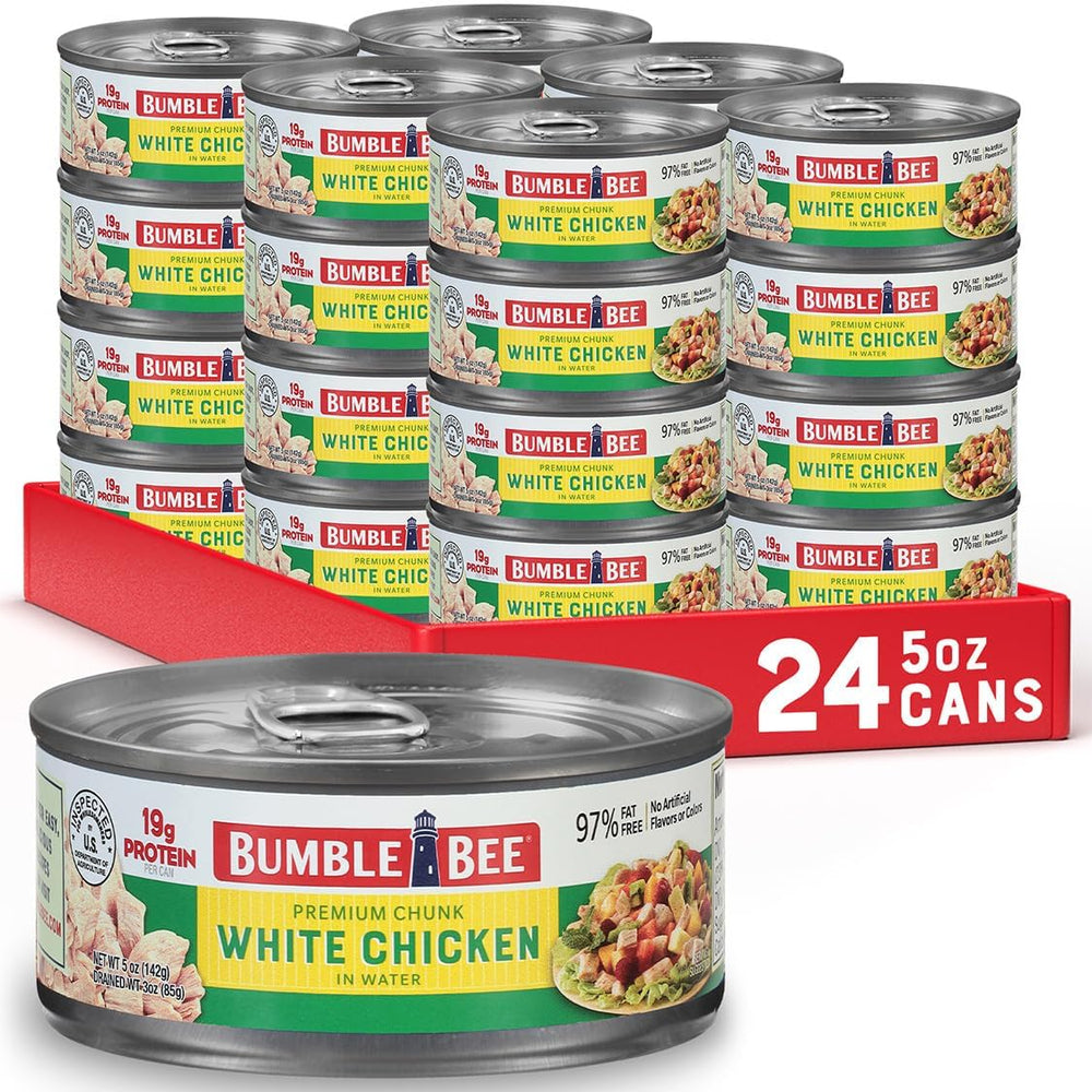 Bumble Bee front can label showing product name and size for easy identification and shelf impact
