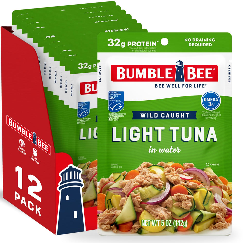 Bumble Bee front packaging showing 5 oz pouch and branding for convenience