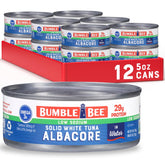 Bumble Bee front packaging showing low sodium albacore and pack count benefit