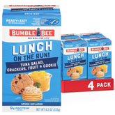 Bumble Bee front packaging showing four tuna salad kits and portability benefit