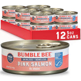 Bumble Bee front packaging showing 12-pack and product details for pantry convenience