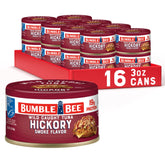 Bumble Bee front packaging showing 16-pack convenience and smoky flavor benefit