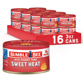 Bumble Bee front can showing Sweet Heat label and portable benefit