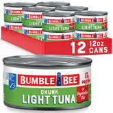 Bumble Bee front packaging showing 12-ounce can and label benefit convenience
