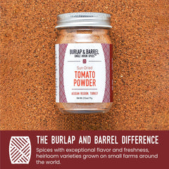 burlap & barrel powder sprinkled on popcorn adds savory tang
