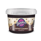 Bursties front packaging showing coffee popping boba, clear jar and brand visibility