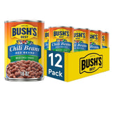Bush's Best front can view showcasing label and mild red chili flavor benefit