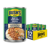 Bush's Best front packaging showing Rustic Tuscany chickpeas, convenient pantry staple