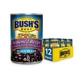 bush's best front can showing label and recyclable can benefit pantry-ready