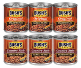 Bush's Best variety pack front packaging showing both Original and Country Style cans for convenience