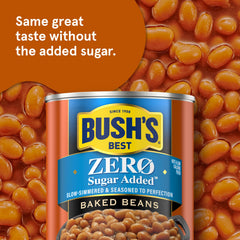 Bush's Best pouring beans into bowl for quick serving and ease